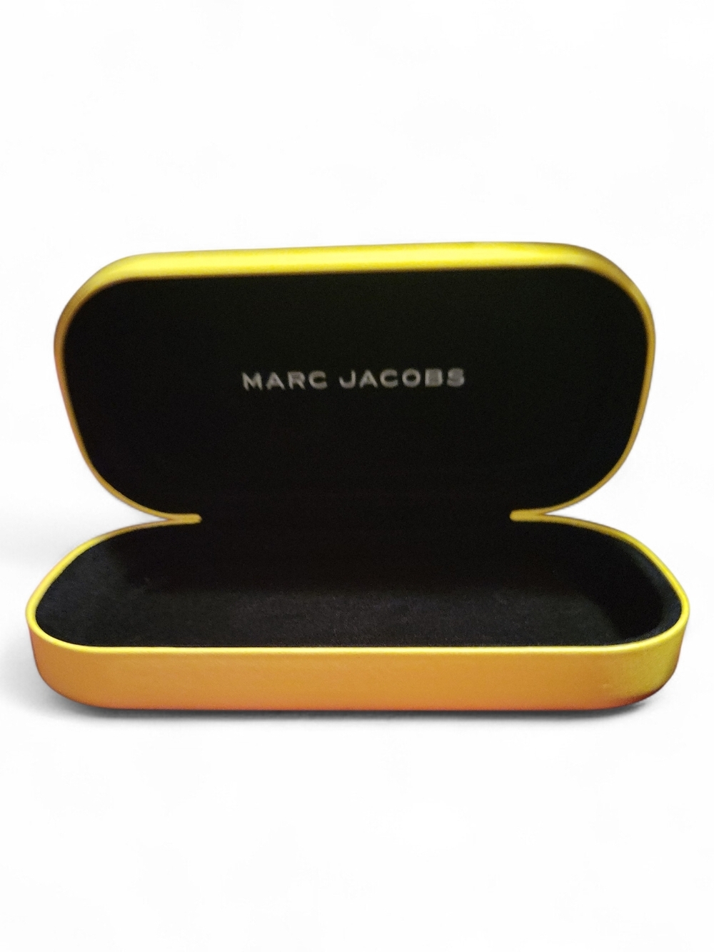 Marc Jacobs Yellow Eyewear Clam Shell Case with Black Interior - Men Accessories